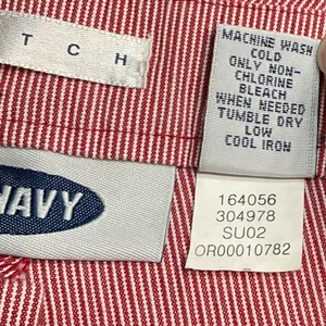 Old Navy Stretch Cropped Red & White Striped High-Waisted Pants Size 12 thumbnail 5