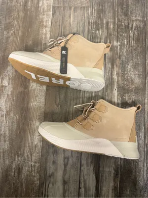 Sorel Women's Tan and White Waterproof Platform Ankle Boot Size 10.5 thumbnail 12