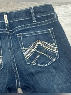 Ariat REAL Denim Low Rise Rosy Bootcut Jeans Size 31S thumbnail 7