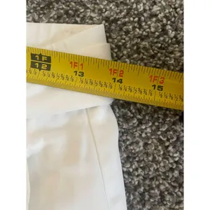 Zara White Satin Cargo high-waisted utilitarian wide leg Trousers With Belt L thumbnail 6