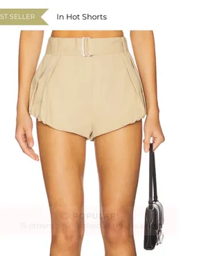 Lioness high waisted belted micro shorts  thumbnail 3