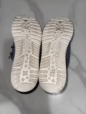 Hey Dude Kids Slip-On Moccasins in Heather Navy with Peach Lining thumbnail 7