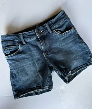 Wrangler Dark Wash Stretch Jean Shorts thumbnail 1