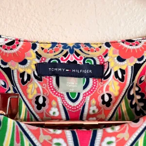 Tommy Hilfiger Sheath Dress Women 2P Multi Paisley Sleeveless Stretch Knit Mini thumbnail 4