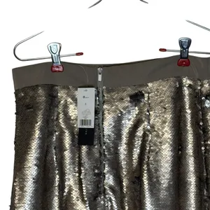 Banana Republic‎ Women Mini Skirt Metallic Sequin Pencil Disco Party Glam 6 NWT thumbnail 5