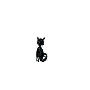 IRIDESCENT CAT Brooch Mid Century Modern brooch Carnival Pin Jewelry 50’s/60’s thumbnail 8