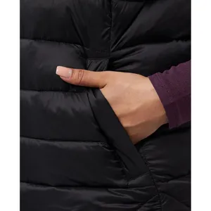 2 Degrees Heat Womens XXL Black Puffer Vest Lightweight Quilted Zip thumbnail 4