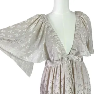 Free People Dainty Ethereal Fairy Cha Cha Maxi Dress in Ivory Cream Size Medium thumbnail 11