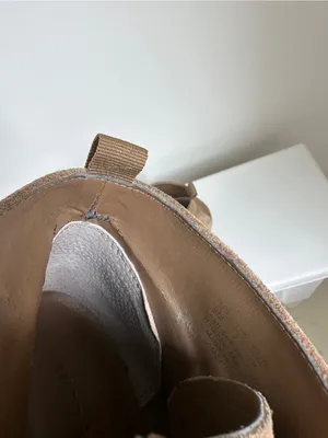 Franco Sarto Amerosa Buckle Wedge Bootie Tan Suede Size 9 thumbnail 13