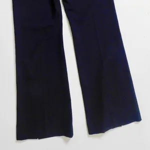 NANUSHKA Tulip Cady‎ Flared Trousers Navy Blue Solid Slit Legs Office Small thumbnail 11