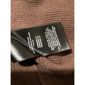 Wilfred Sweater Womens Small Brown Lace Up V Neck Ribbed Knit Long Sleeve Fitted thumbnail 6
