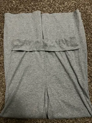 fold over ribbed flare leggings  thumbnail 1