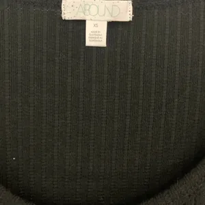 ABOUND Womens Black Solid Button Front Pointelle Knit Top Long Sleeve thumbnail 4