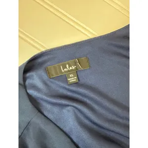 Lulus My Whole Heart Dark Navy Blue Long Sleeve Wrap Dress Wedding Extra Large thumbnail 7