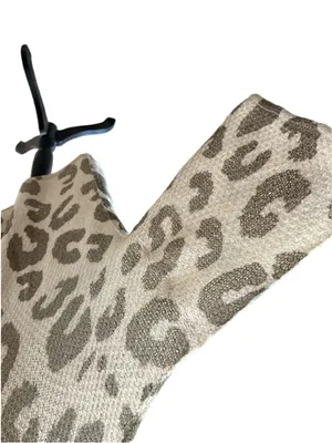 POL Olive Leopard Print Oversized V-Neck Top Cover Size M (oversized 31” PRP) thumbnail 6