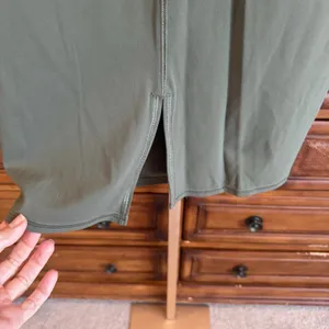 Lululemon Nulu Slim-Fit High-Rise Midi Skirt Army Green Size 6 NWOT thumbnail 7
