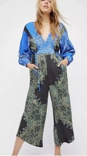 Free People‎ Jumpsuit Black Blue thumbnail 1