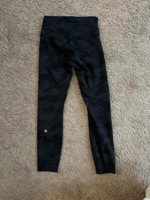 Camo Lululemon Leggings Black thumbnail 2