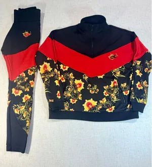 Nike Russian Floral Khokhloma Windrunner Half Zip Pullover & Leggings Set M S thumbnail 1