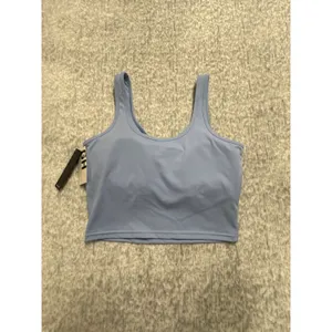 Gold hinge Lined Bra Tank Light Blue XL GH216BLU New With‎ Tags thumbnail 5