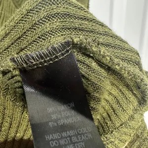Lulus One Shoulder Tank Top Womens Small Olive Green Ribbed Knit Raw Edge‎ Trim thumbnail 5