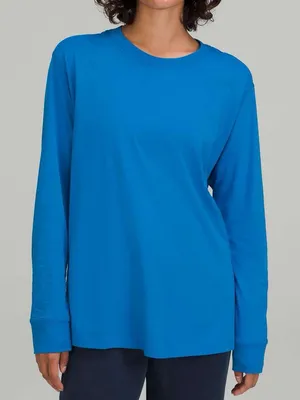 Lululemon All Yours Long Sleeve Shirt Poolside Blue XL thumbnail 1