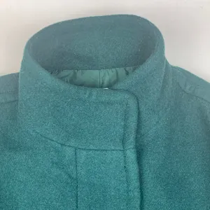 J crew size 6 small cocoon wool dark green Wool Blend Coat peacoat jacket thumbnail 6