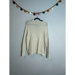 American Eagle cream marled sweater thumbnail 3