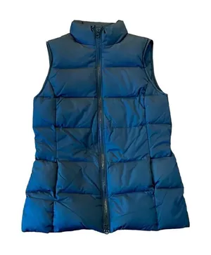 Gap goose down full black puffer vest size xs thumbnail 1