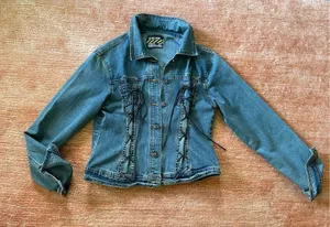Vintage BIG ROCK CANYON Authentic Denim Stretch Jacket M Blue Size M thumbnail 1