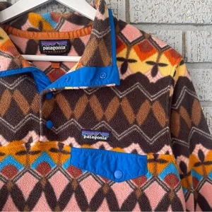 Patagonia Synchilla Snap-T Fleece Pullover Companions Big Anthos Pink Medium thumbnail 5