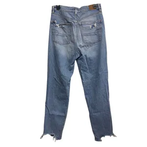American Eagle Strigid Baggy Straight Jeans Women's 6R High Rise Distressed thumbnail 2