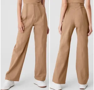 NWT Alo Yoga High-waist Moto Women Trousers in Toasted Almond. Size Small thumbnail 3