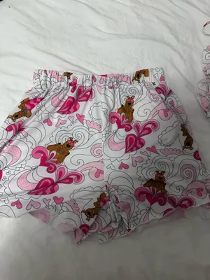 Scooby doo valentine pajama set pink hearts Size L thumbnail 4