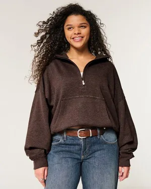 Hollister Easy Half-Zip Hoodie thumbnail 1