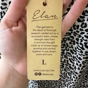 Elan cheetah print distressed tank top thumbnail 4