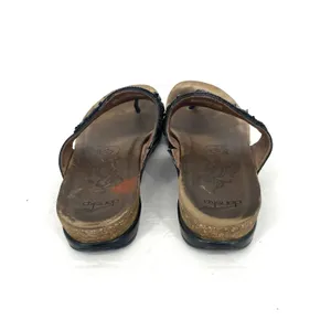 Dansko Pamela Sandals Womens 40 US 9.5 10 Black Leather Beaded Comfort Thong thumbnail 2