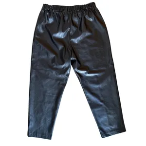 GAP Petite Faux Leather Cargo Pants Black M Petite Utility Straight Leg thumbnail 10