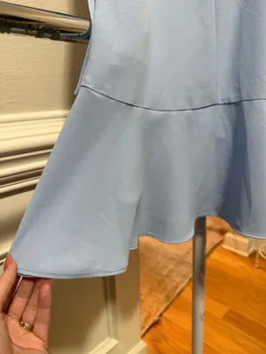 Altar'd State Blue Ruffle Midi Dress thumbnail 6