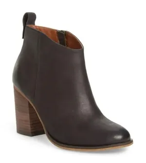 BP black leather booties size 8 thumbnail 1