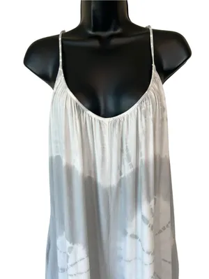 Three Birds Nest Cotton Light Grey Tie Dye Flowy Jumpsuit thumbnail 3