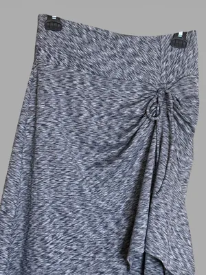 The North Face Gray Asymmetrical Midi Skirt with Side Tie thumbnail 3