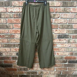 Halara Olive Green Wide Leg Pants NEW Womens Medium Drawstring Adjustable thumbnail 4