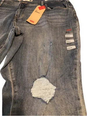 Levi's 711 Skinny Mid Rise Sculpting Jeans Size 22W M Blue Denim NWT thumbnail 4