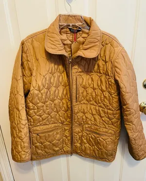 Prolog Quilted Puffer Tan Jacket Size L thumbnail 1