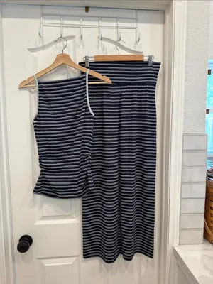 OGL stripe skirt set Blue thumbnail 8