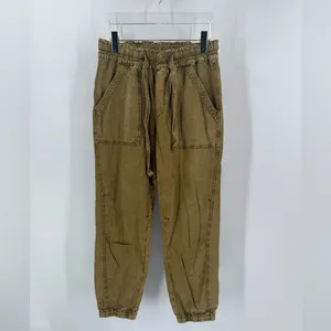 Anthropologie Women's Large Pants Rhys Utility‎ Jogger Moss Yellow Green thumbnail 2