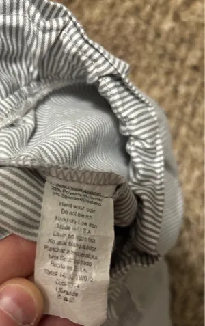 Blue & White Striped Shorts Size L thumbnail 3