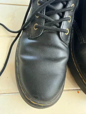 Dr. Martens Black Leather 8-Eye Lace-Up Combat Boots thumbnail 3