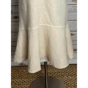 Anthropologie Knitted & Knotted cream wool sleeveless drop waist dress Small thumbnail 7